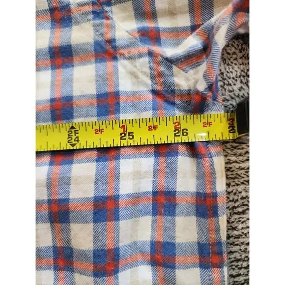 Lands' End XL 100% Cotton Men's Plaid Long Sleeve Traditional Fit Button Down - Picture 6 of 6